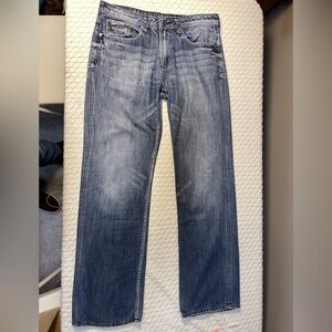 Buffalo David Bitton Men's Light Blue Straight Jeans